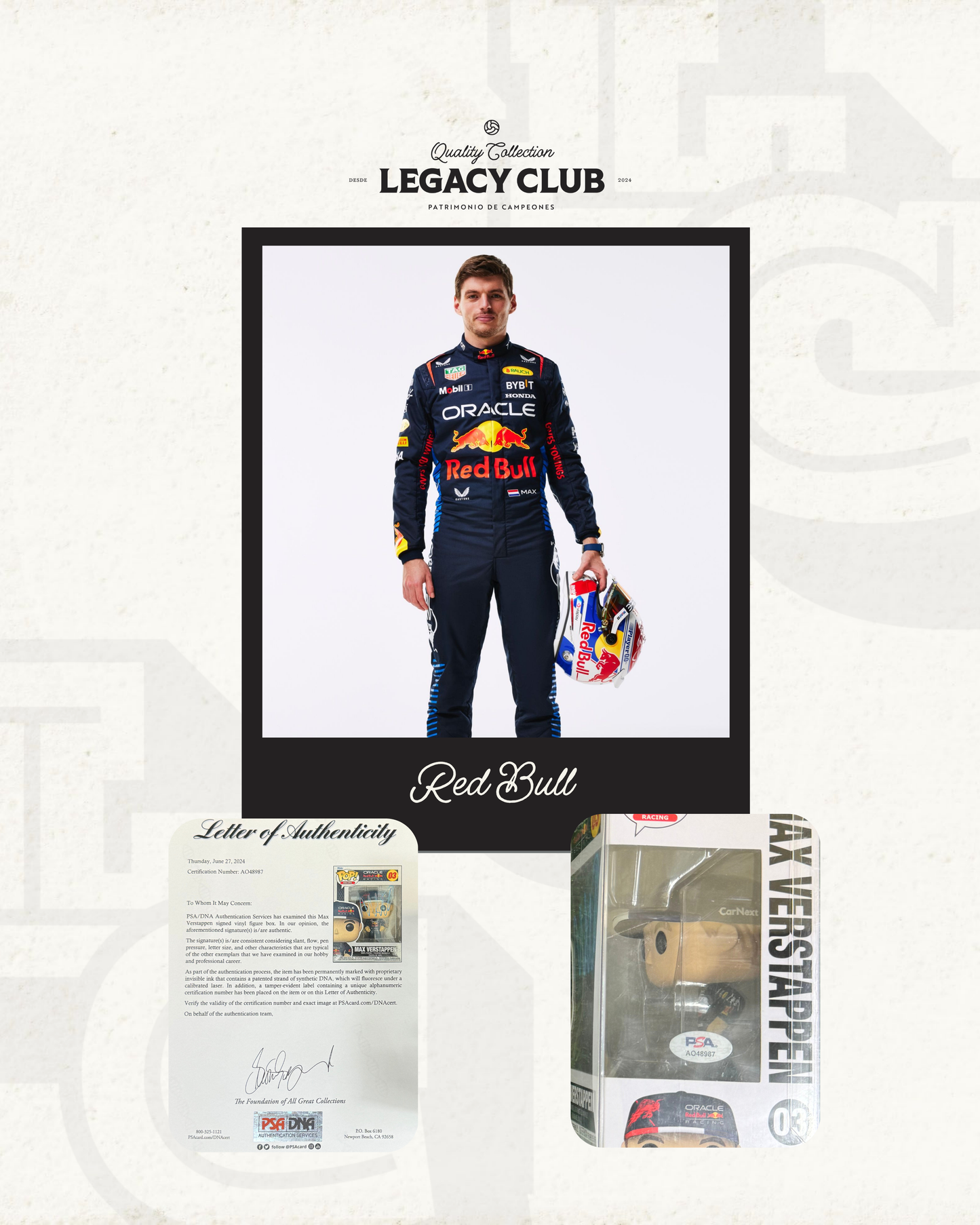 Funko Pop Max Verstappen Red Bull