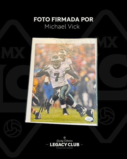 Foto firmada Michael Vick
