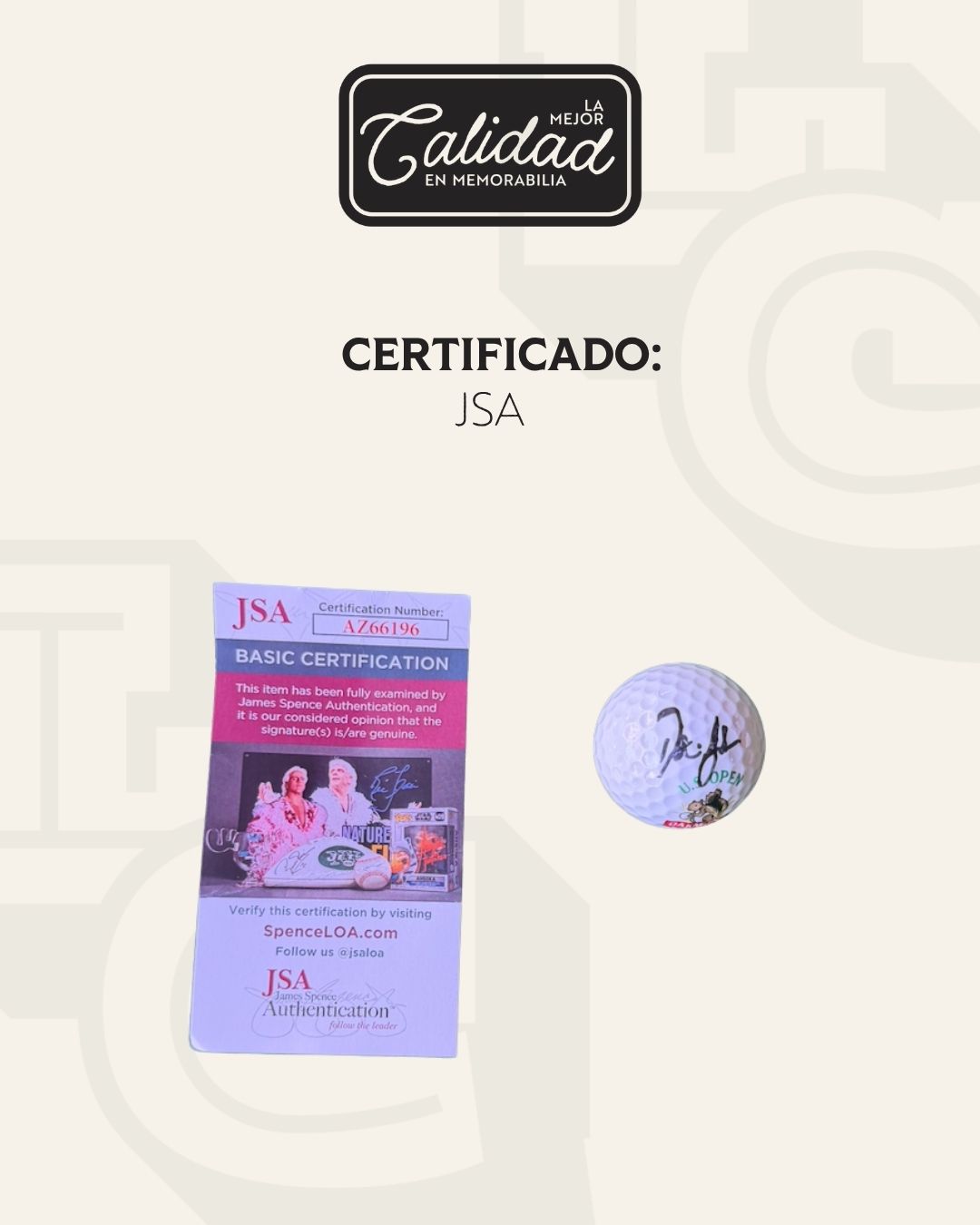 Pelota firmada Dustin Johnson