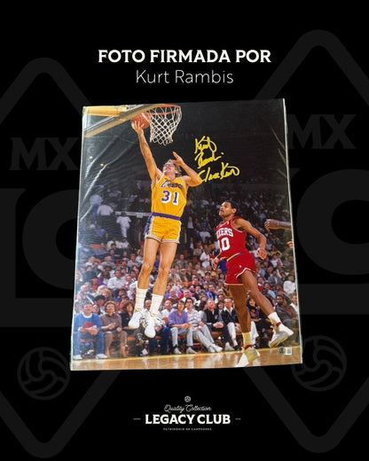 Foto firmada Kurt Rambis Lakers