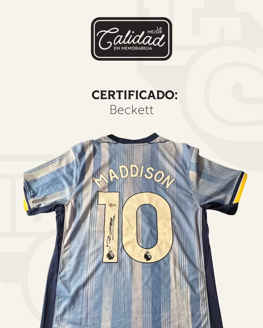 Jersey firmado James Maddison Tottenham 2024