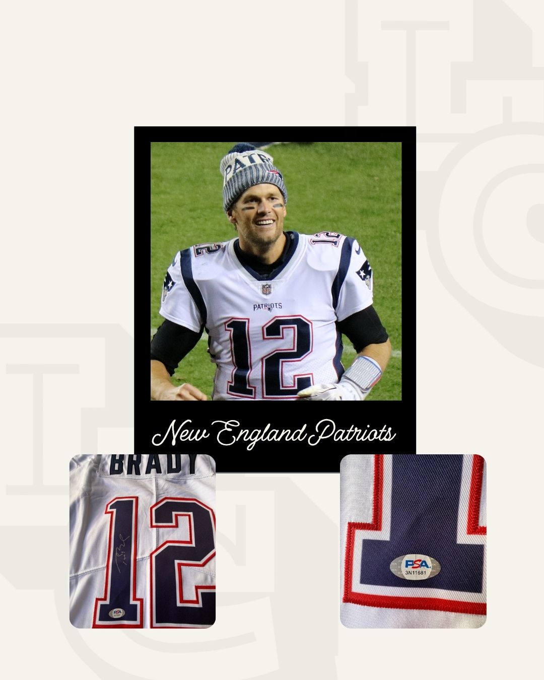 Tom Brady Patriots Blanca