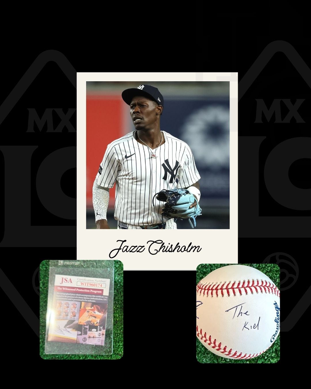 Pelota firmada Jazz Chisholm