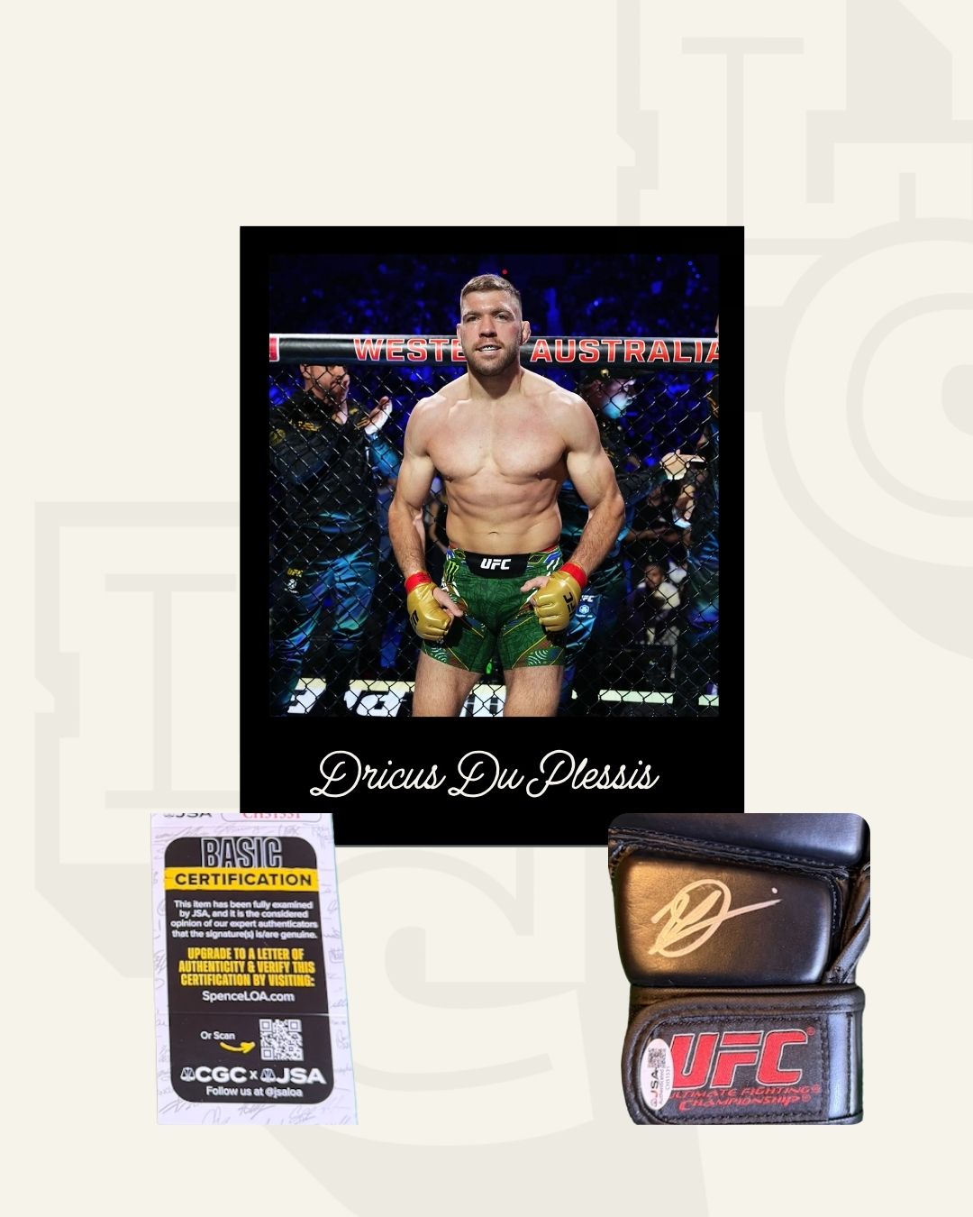 Guante firmado Dricus Du Plessis
