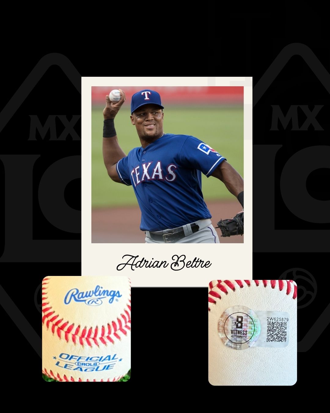 Pelota firmada Adrian Beltre