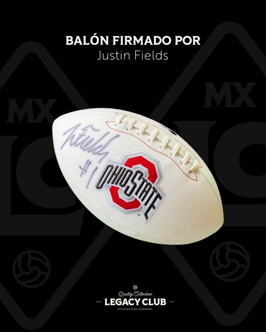 Balón firmado Justin Fields Ohio State