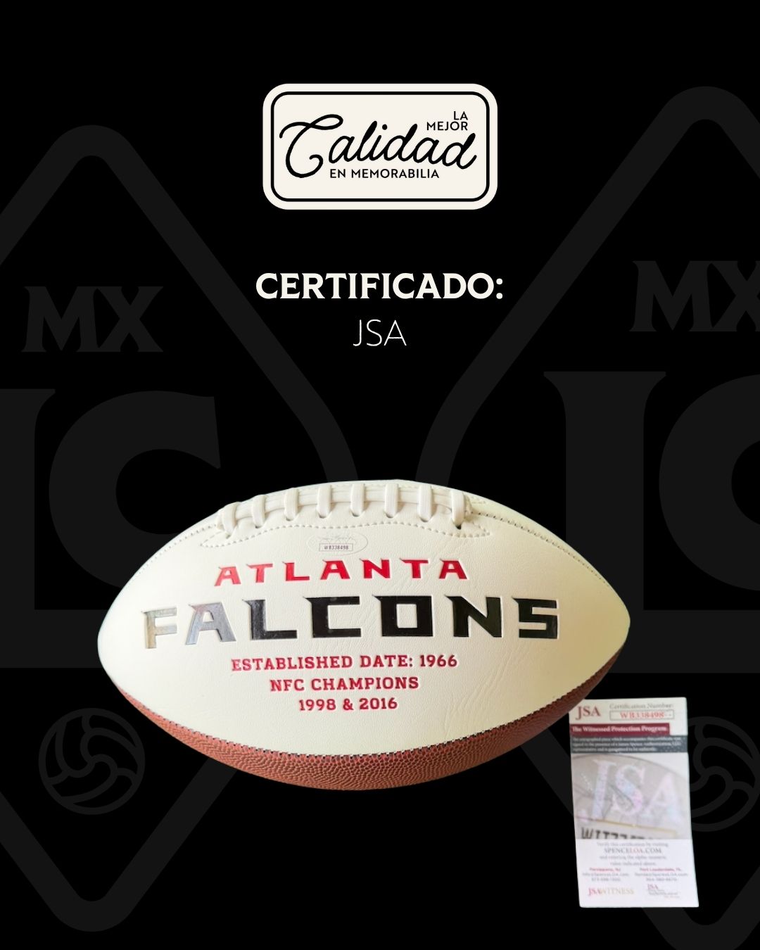Balon firmado Michael Vick Falcons