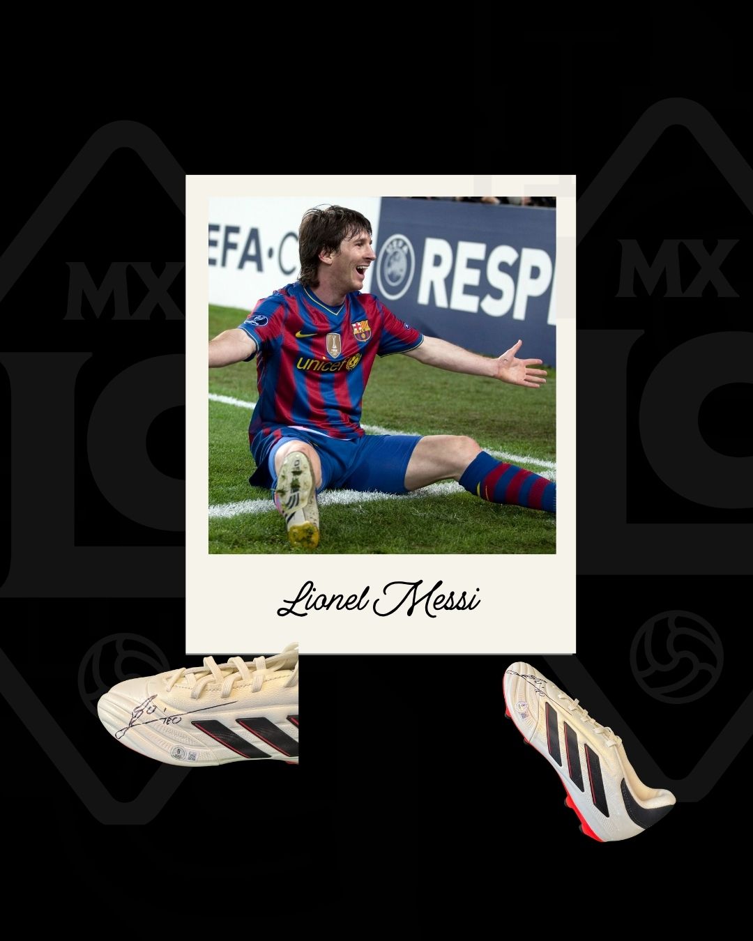 Zapato firmado Lionel Messi Adidas