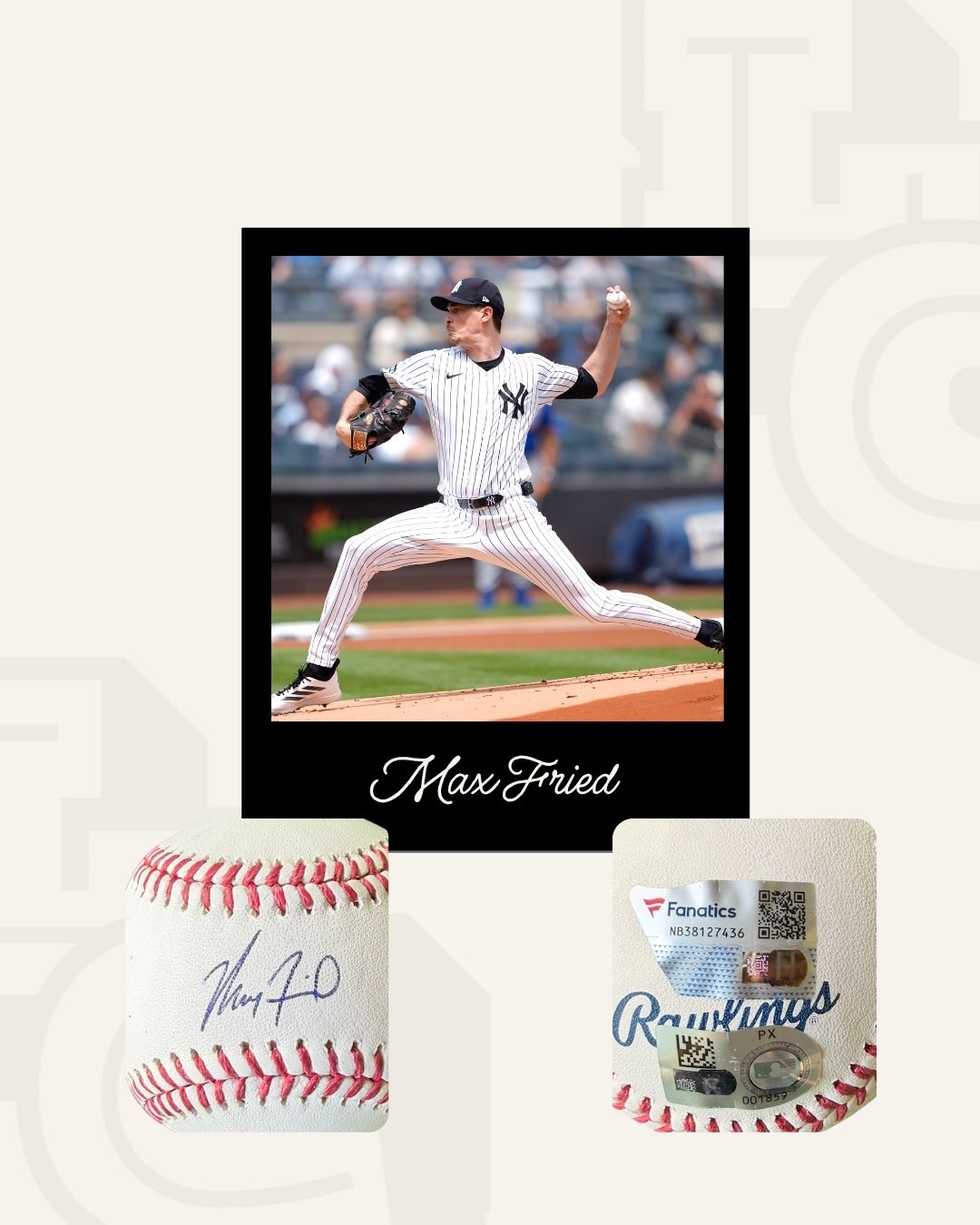 Pelota firmada Max Fried