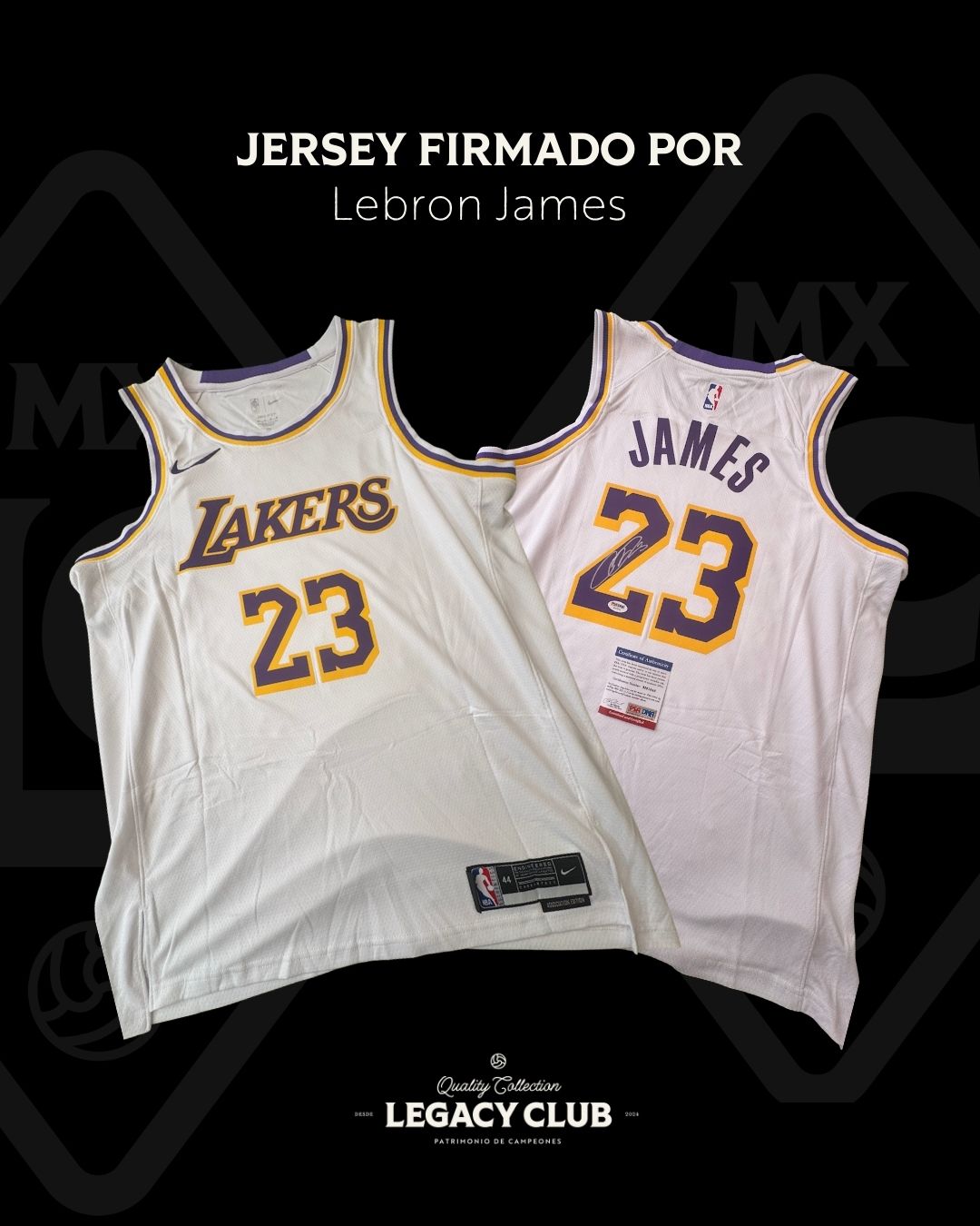 Jersey firmado Lebron James Lakers