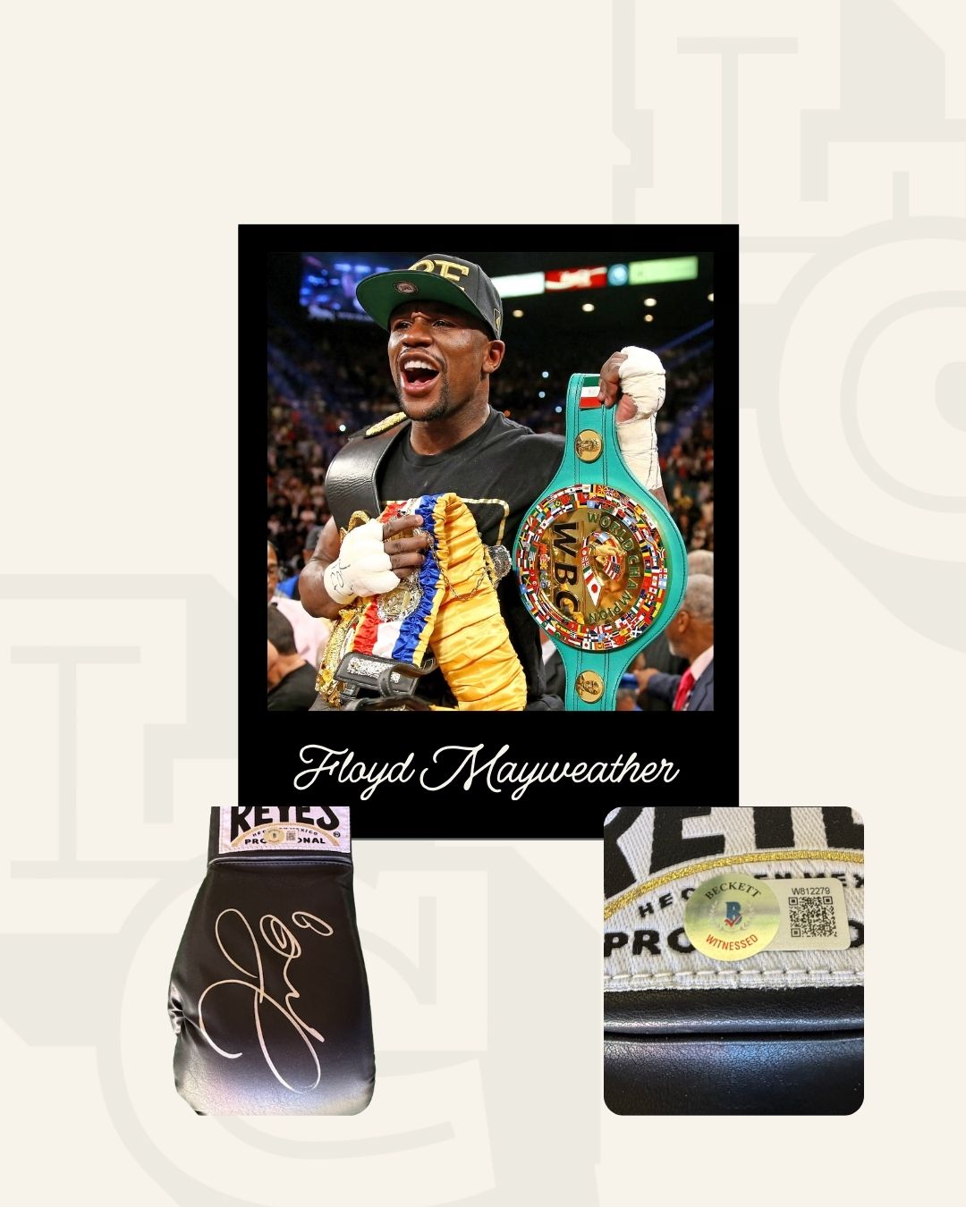 Guante firmado Floyd Mayweather