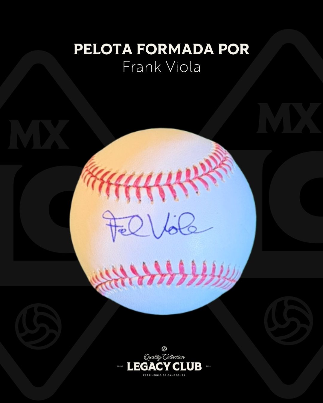 Pelota firmada Frank Viola