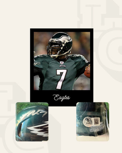 Mini Casco firmado Michael Vick Eagles