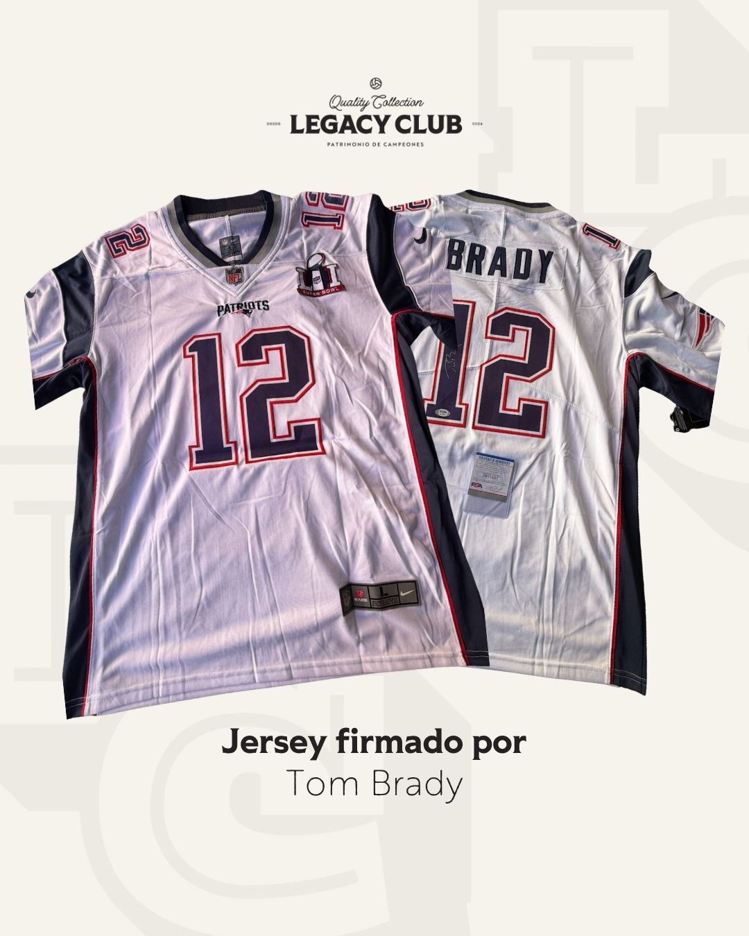 Tom Brady Patriots Blanca