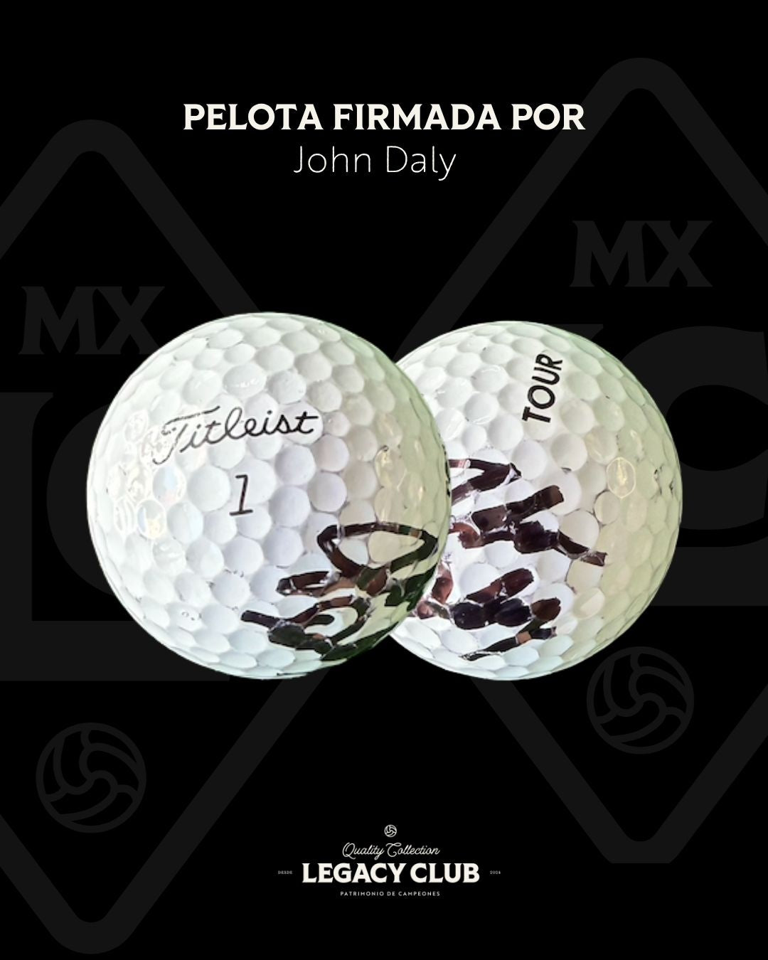 Bola de golf firmada John Daly