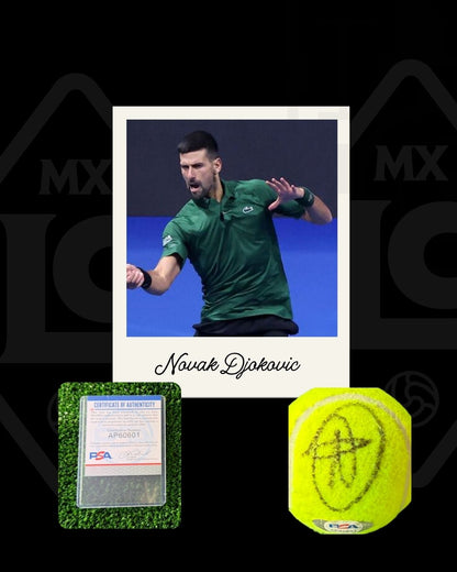 Pelota firmada Novak Djokovic