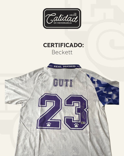 Jersey firmado Guti Real Madrid 1995