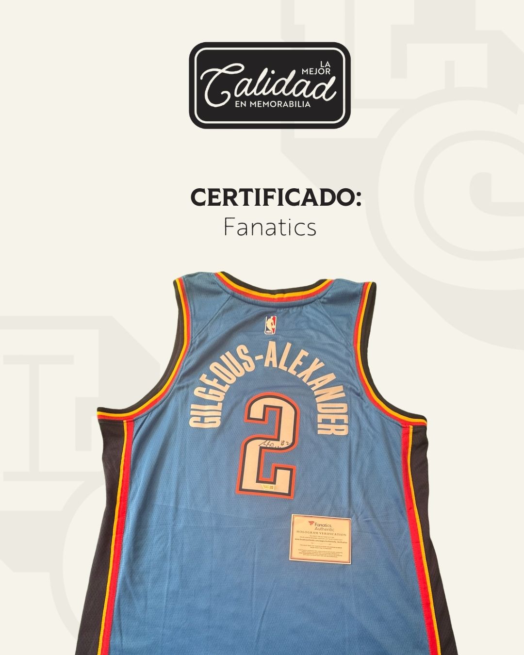Jersey firmado Shai Gilgeous-Alexander OKC Thunder