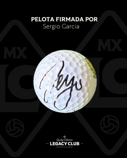 Pelota firmada Sergio Garcia