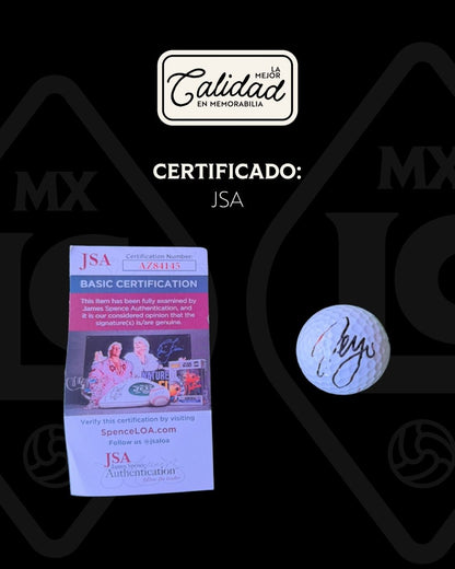 Pelota firmada Sergio Garcia