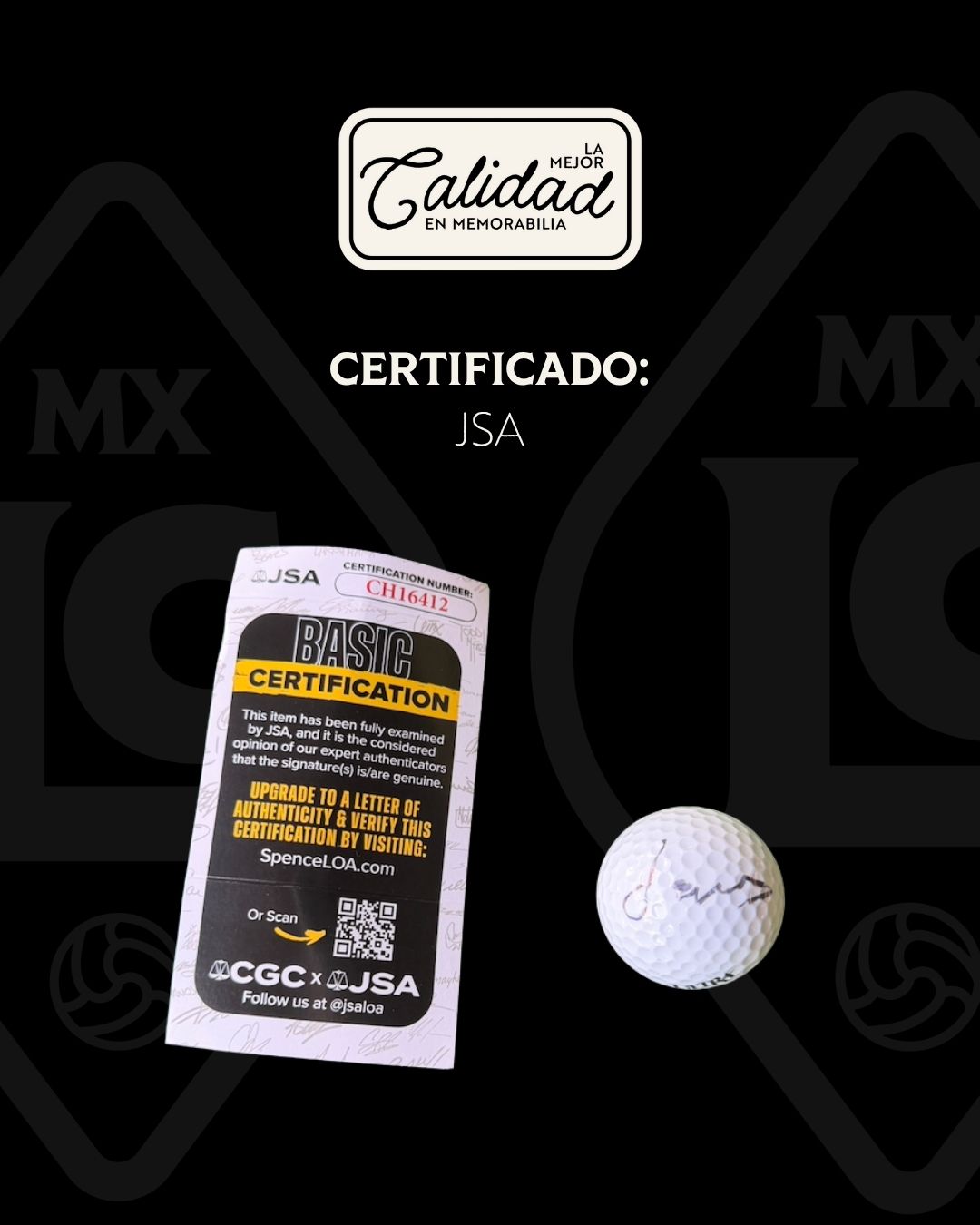 Pelota firmada Jordan Spieth