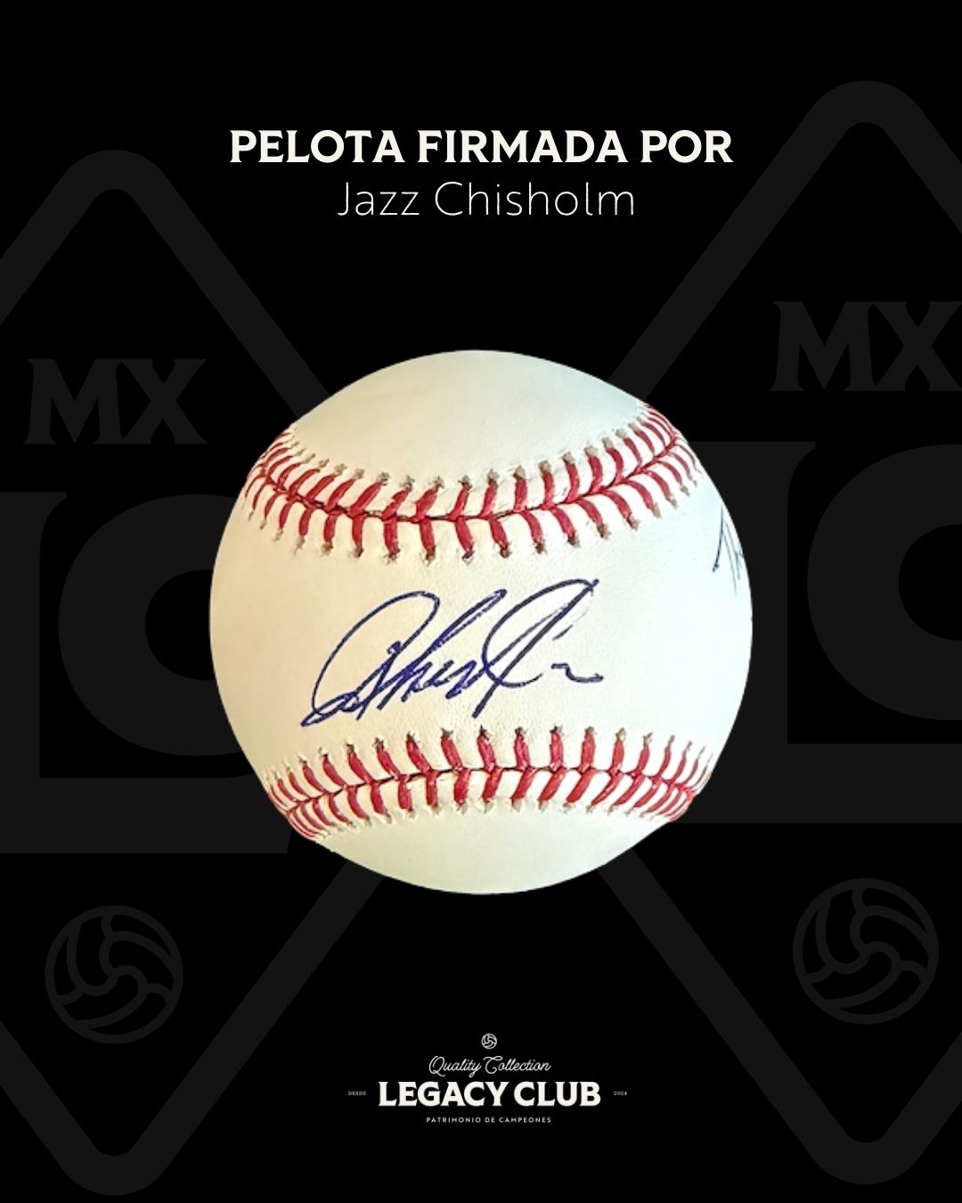 Pelota firmada Jazz Chisholm