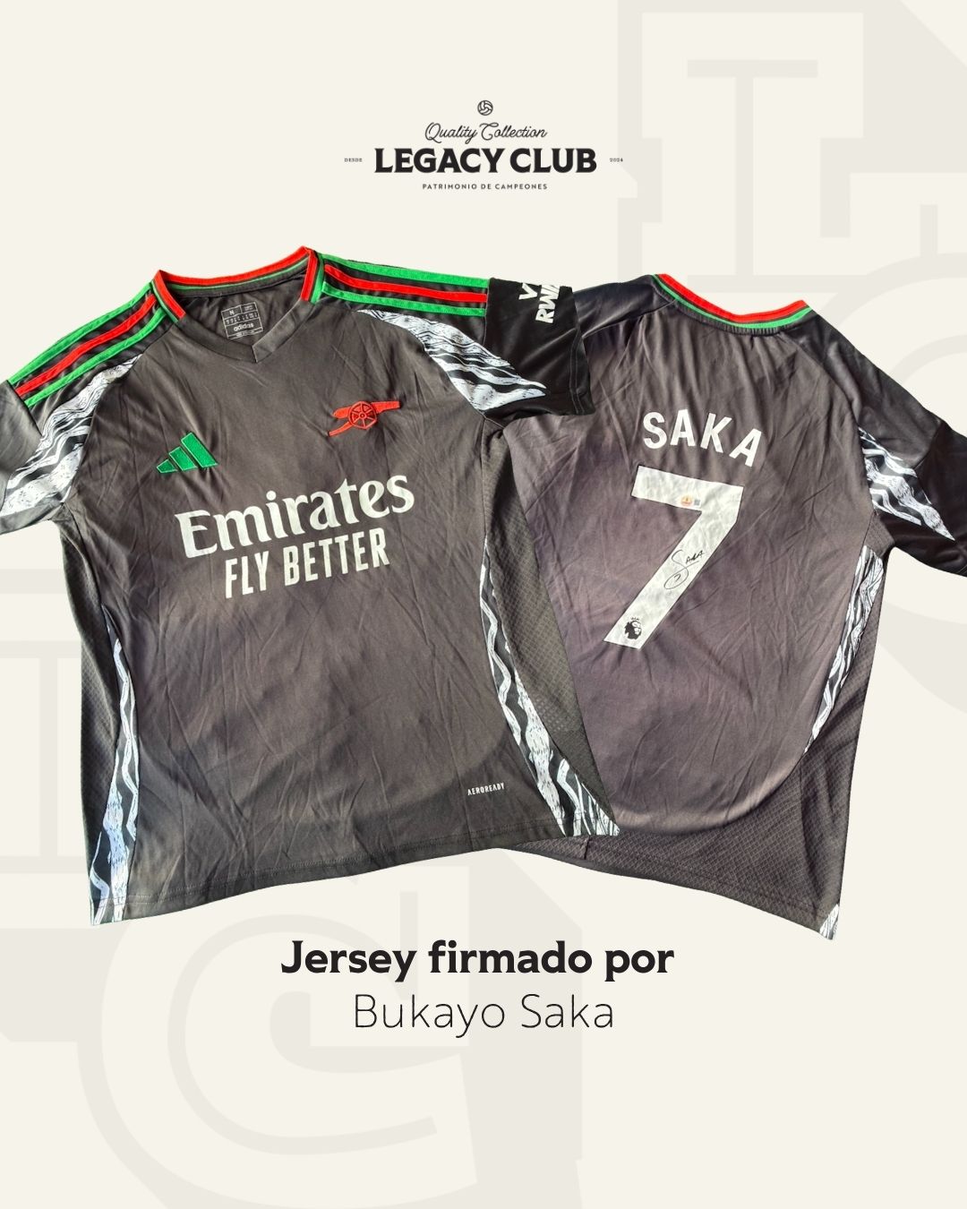 Bukayo Saka Arsenal 2024 Visitante