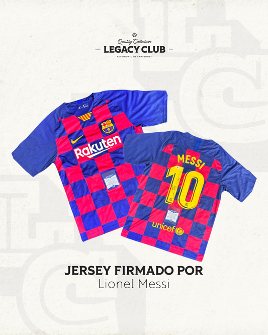 Camiseta Autografiada Lionel Messi Barcelona 2020