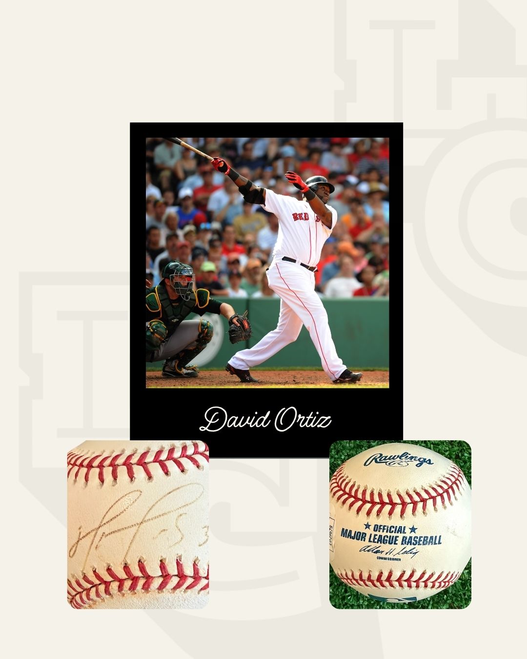 Pelota firmada David Ortiz