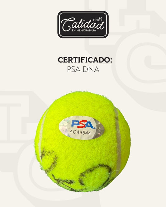 Pelota firmada Roger Federer