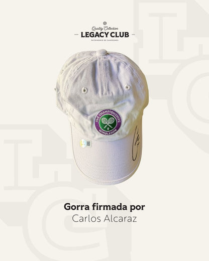 Gorra firmada Carlos Alcaraz Wimbledon