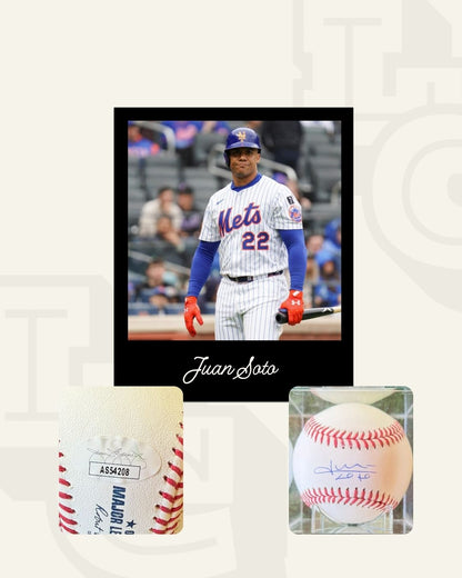 Pelota firmada Juan Soto
