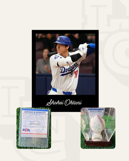 Pelota firmada Shohei Ohtani