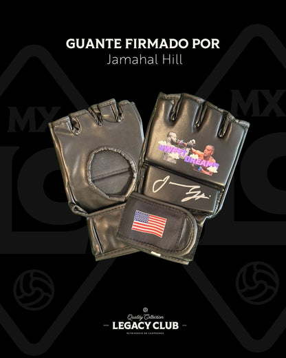 Guante firmado Jamahal Hill