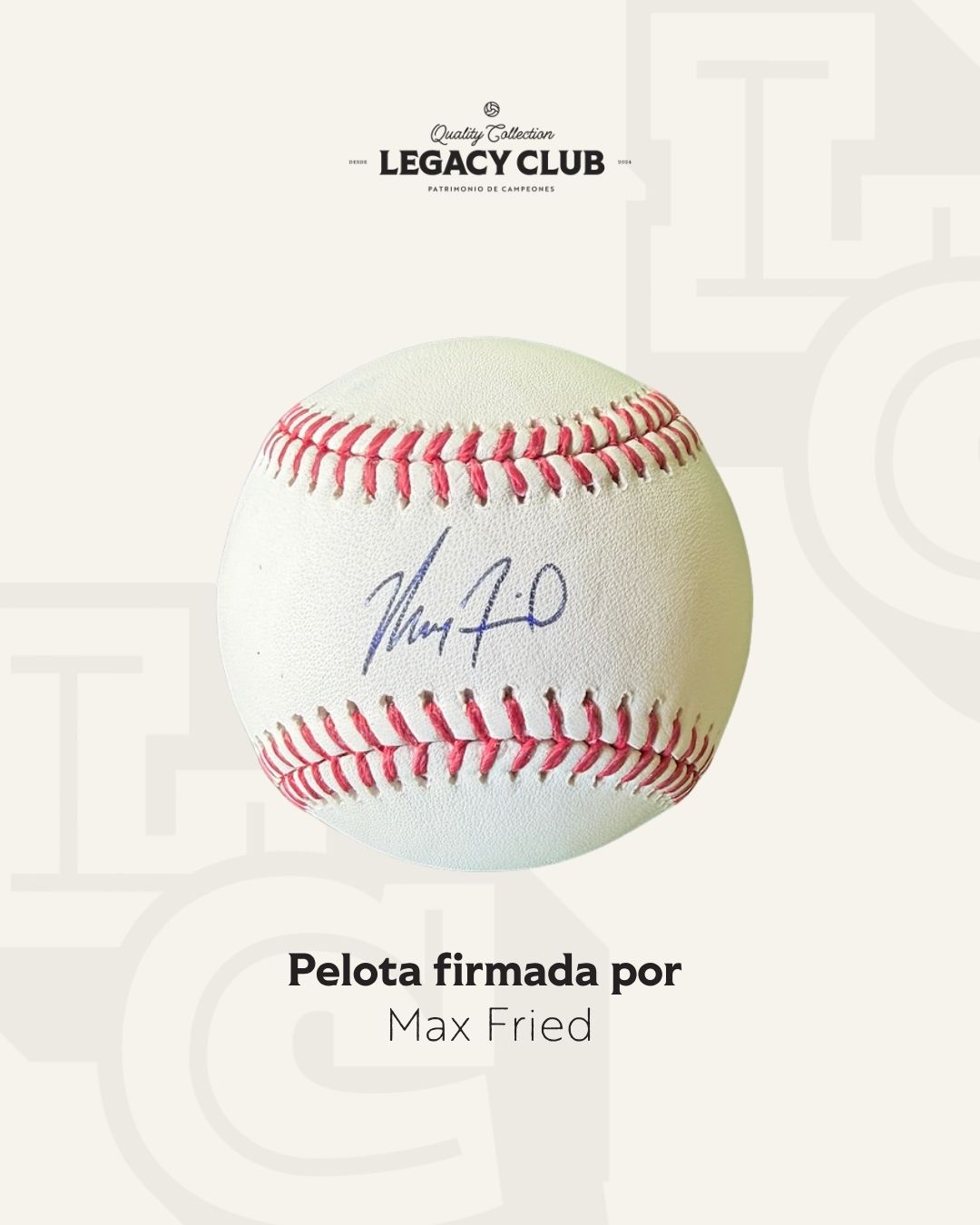 Pelota firmada Max Fried