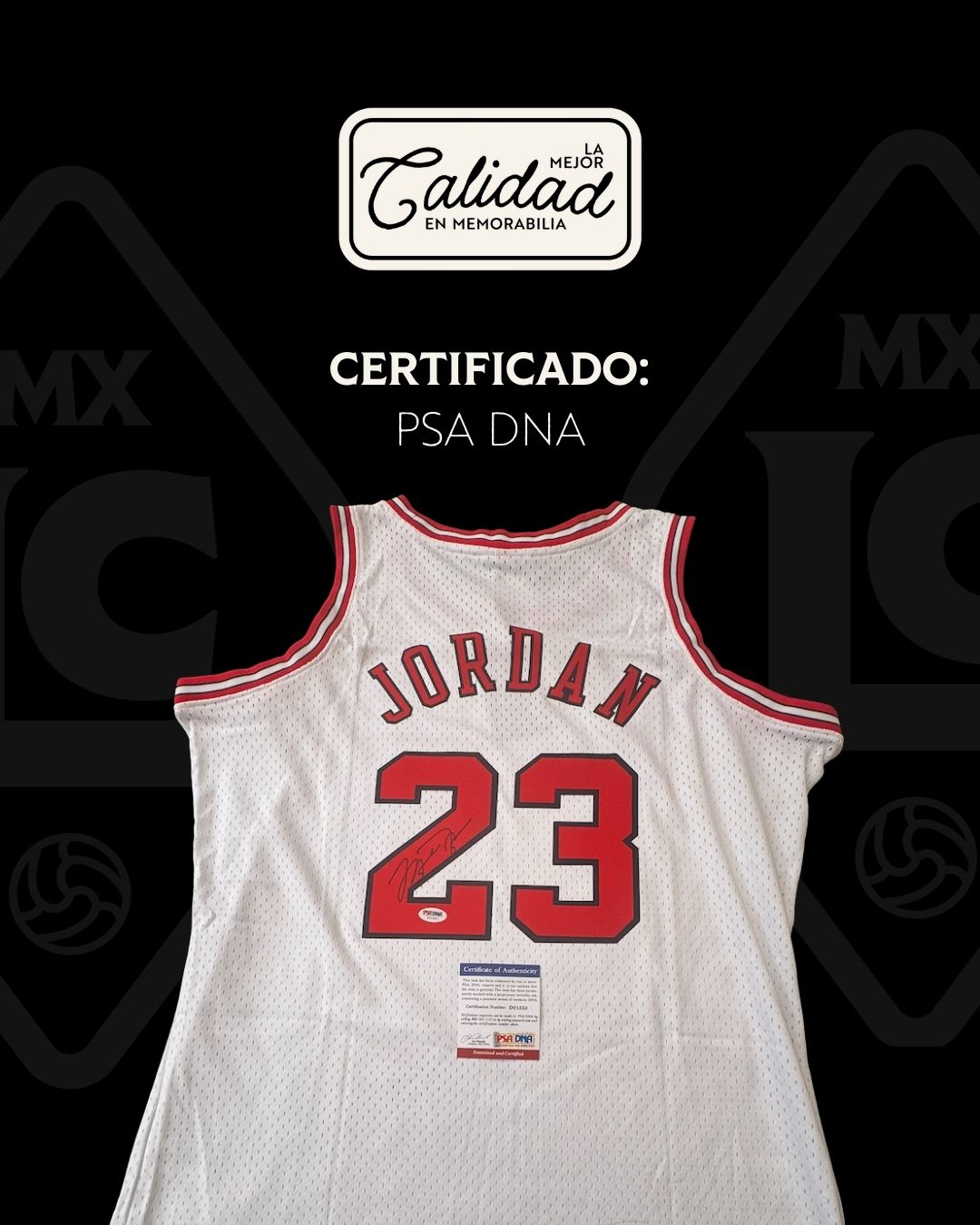 Jersey firmado Michael Jordan Chicago Bulls Visitante