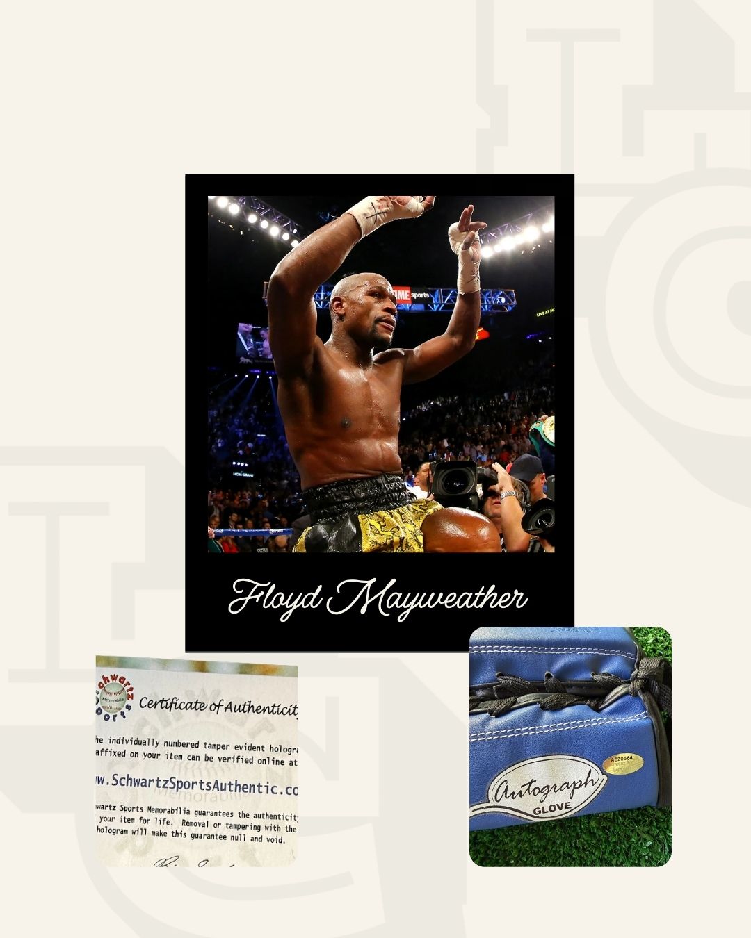 Guante firmado Floyd Mayweather