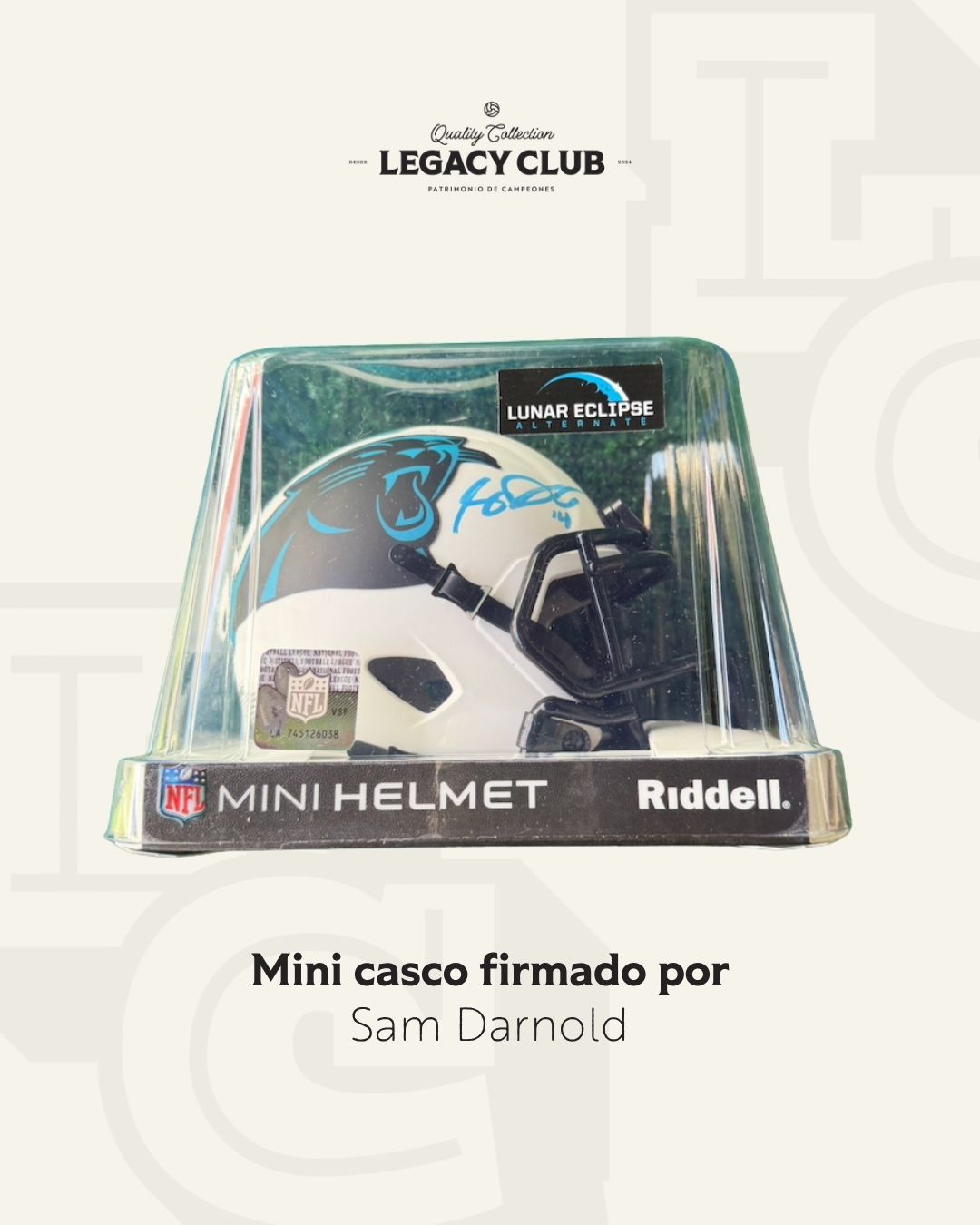 Mini Casco Sam Darnold Panthers