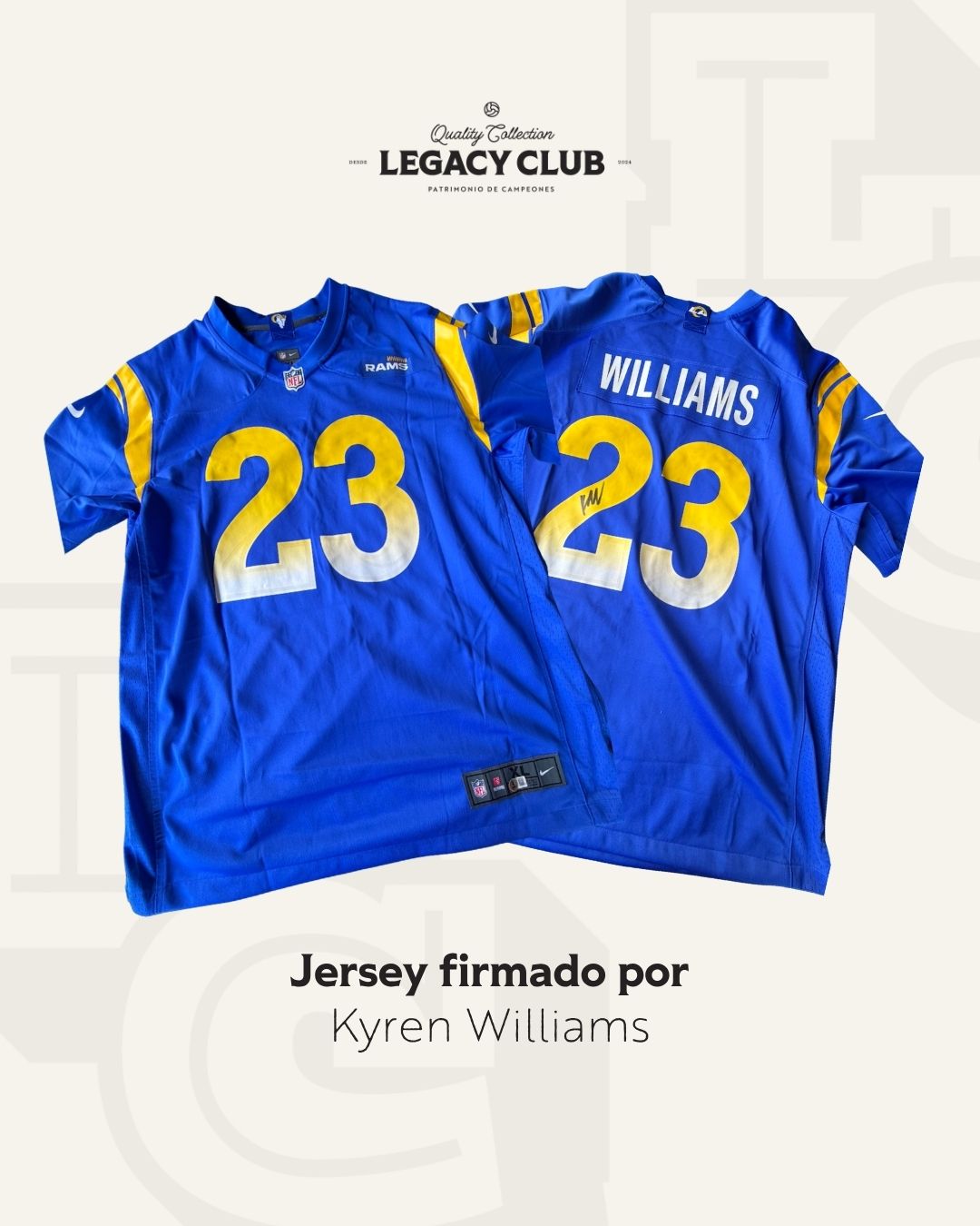 Jersey firmado Kyren Williams Rams