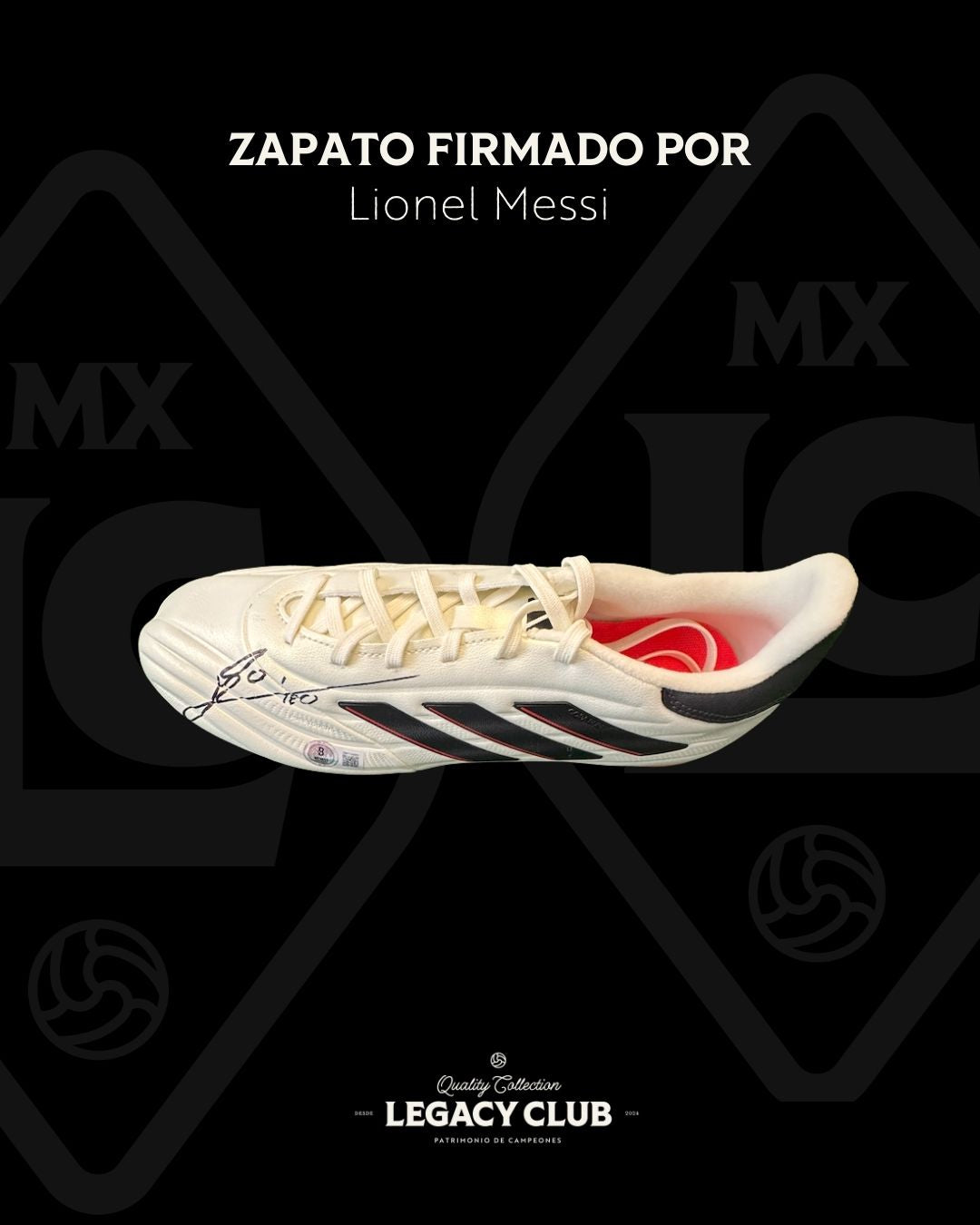 Zapato firmado Lionel Messi Adidas