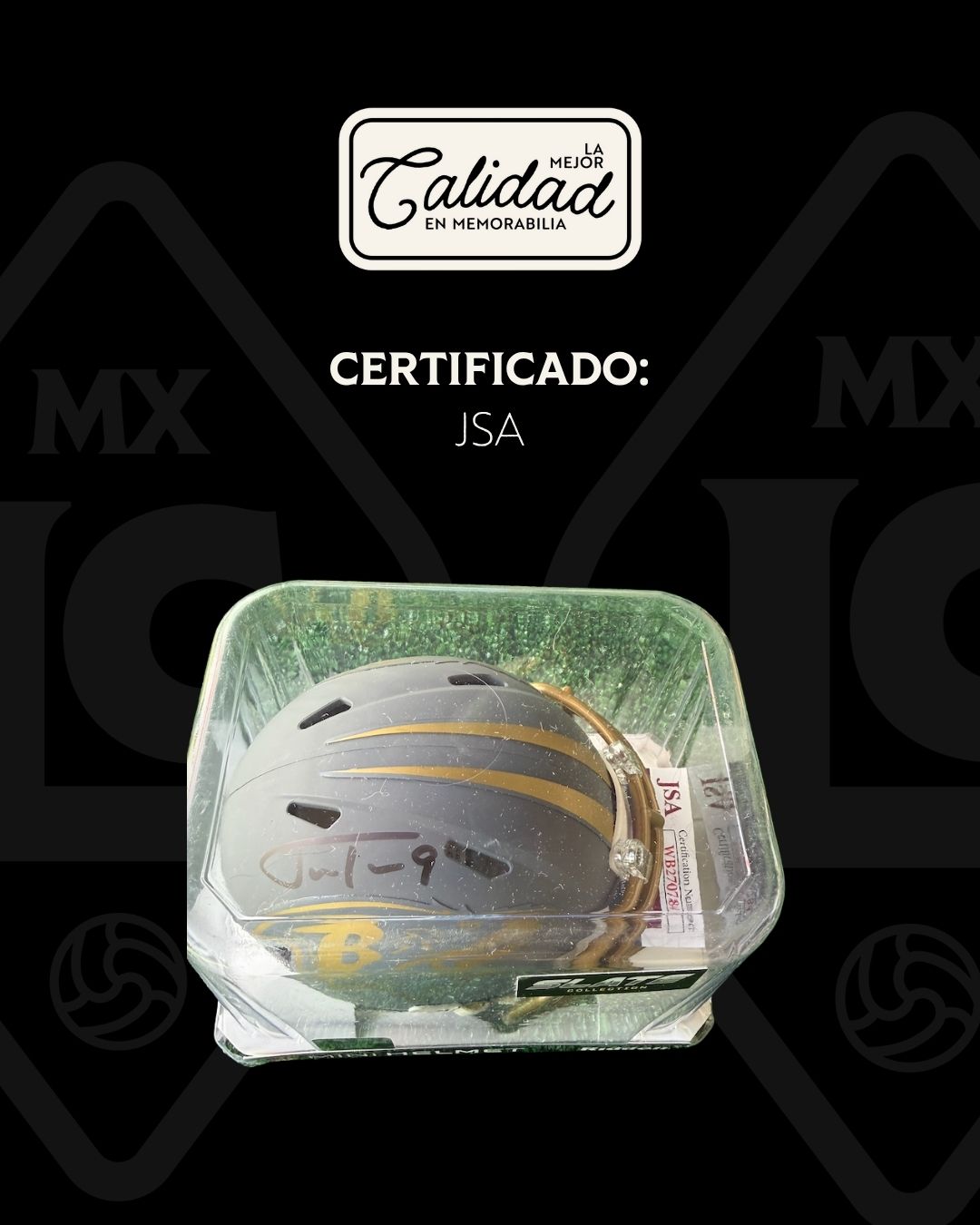 Mini Casco Justin Tucker Ravens