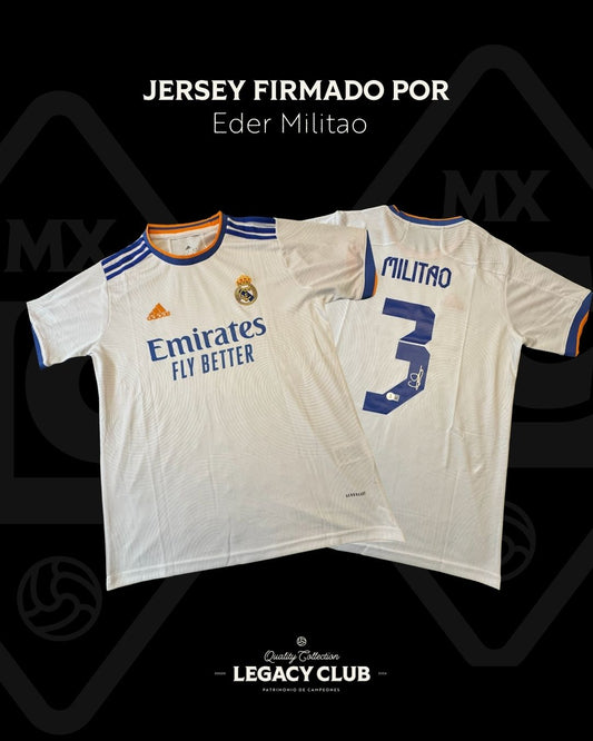 Jersey firmado Eder Militao Real Madrid 2021 - 2022