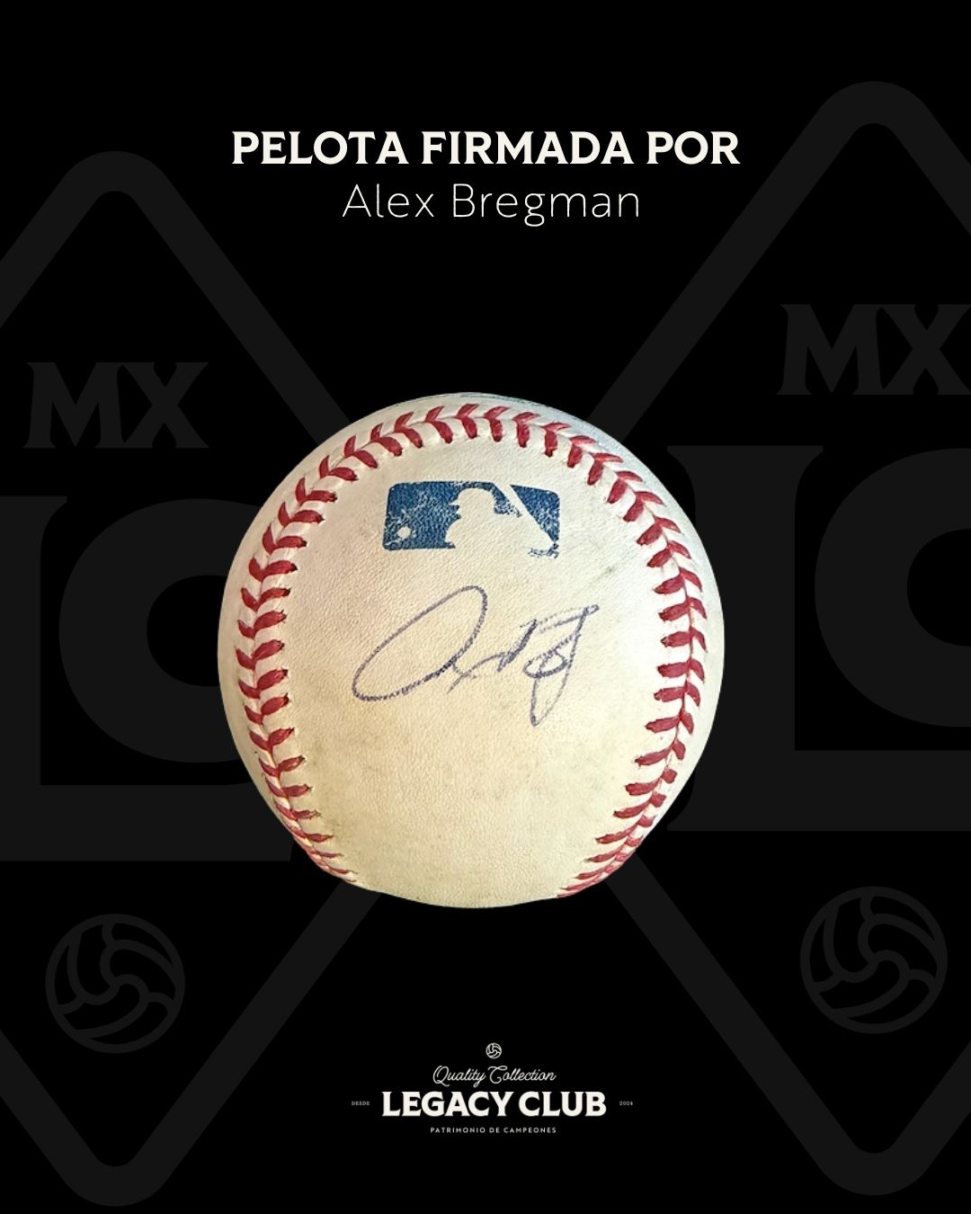 Pelota firmada Alex Bregman