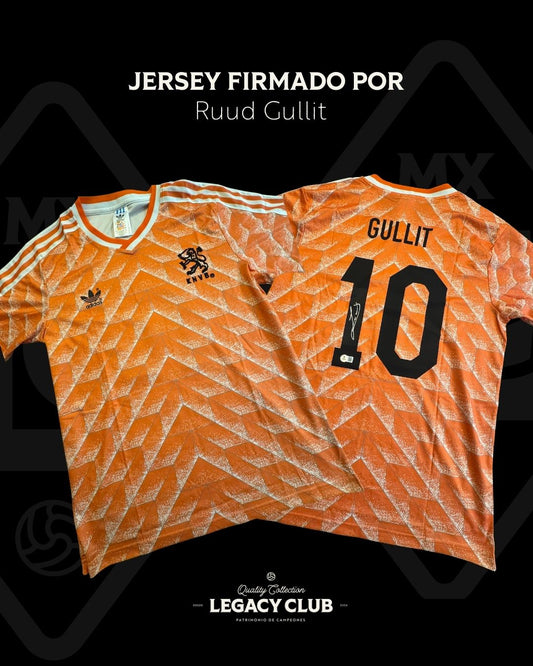 Jersey firmado Ruud Gullit Holanda 1988