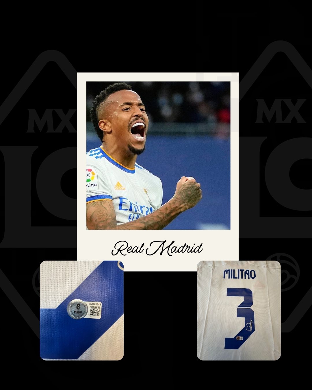 Jersey firmado Eder Militao Real Madrid 2021 - 2022