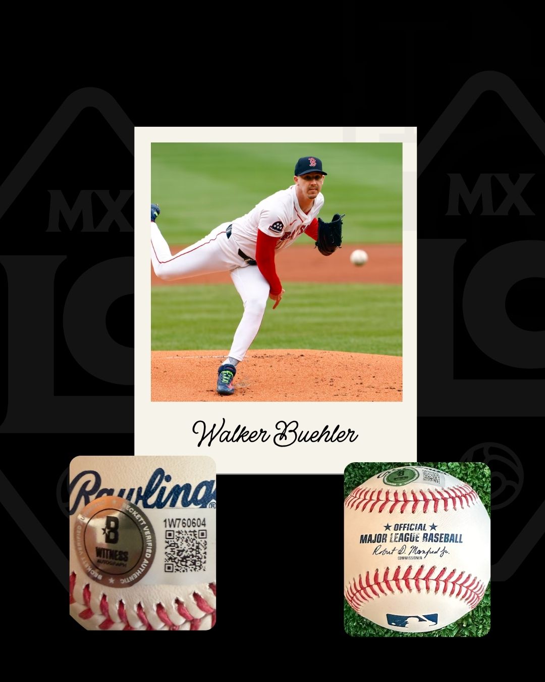 Pelota firmada Walker Buehler
