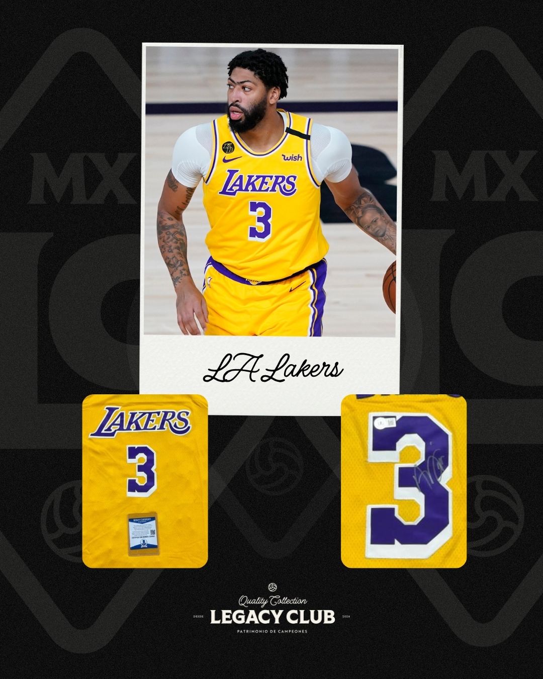 Jersey firmado Anthony Davis LA Lakers