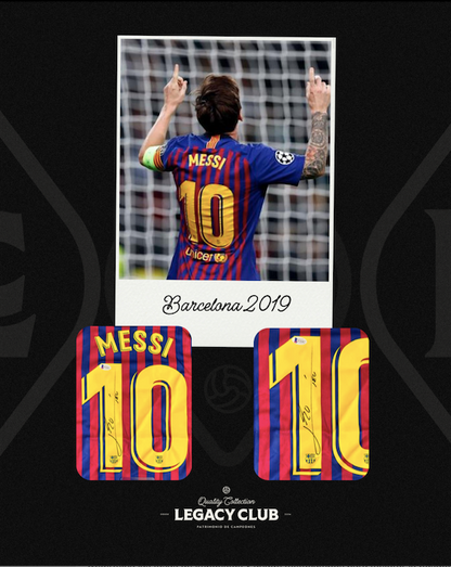 Camiseta Autografiada Lionel Messi Barcelona 2019