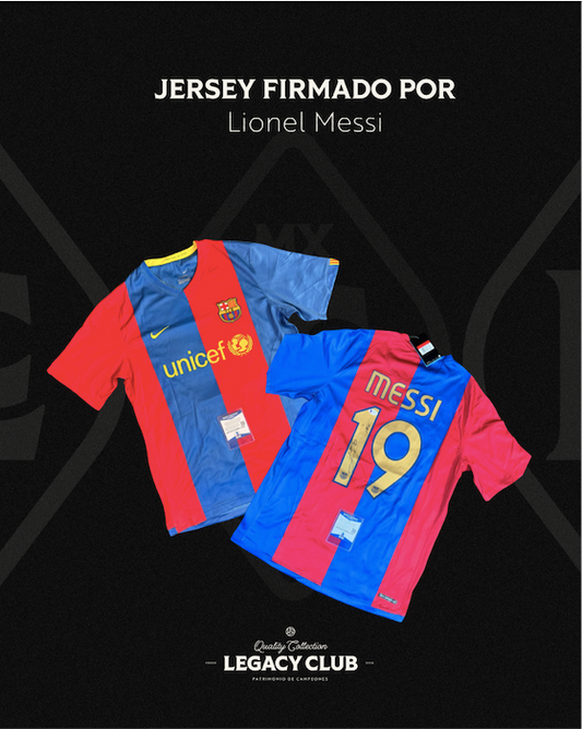 Camiseta Autografiada Lionel Messi Barcelona 2006