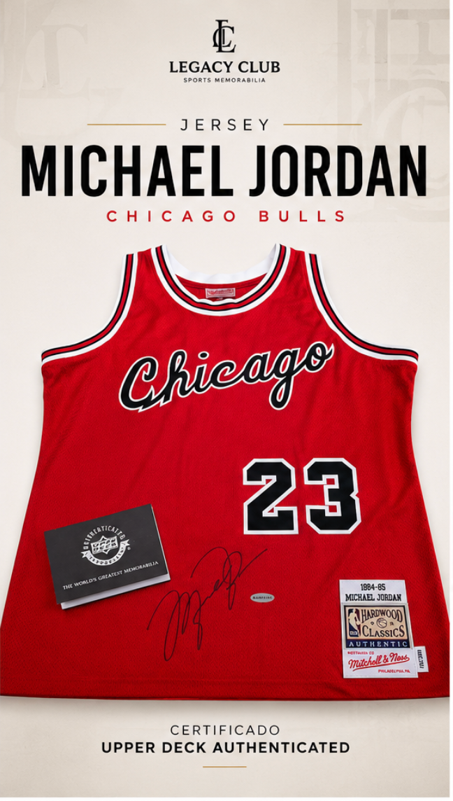 Jersey firmado Michael Jordan Chicago Bulls (Upper Deck)